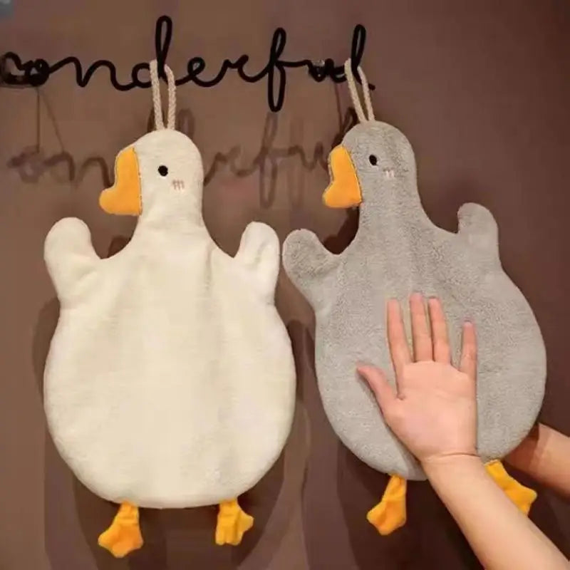 Adorable Goose Hanging Hand Towel – Super Absorbent and Quick-Drying