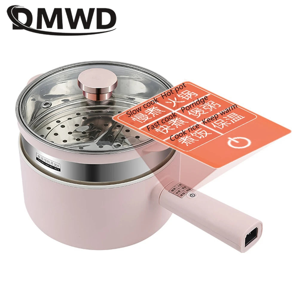 DMWD Electric Rice Cooker & Hot Pot – Multi-Size Options for Versatile Cooking